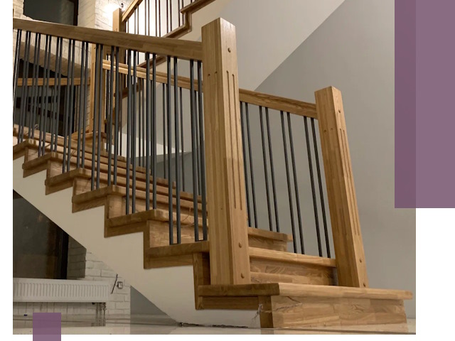Реставрация деревянных и металлических лестниц в Кстове