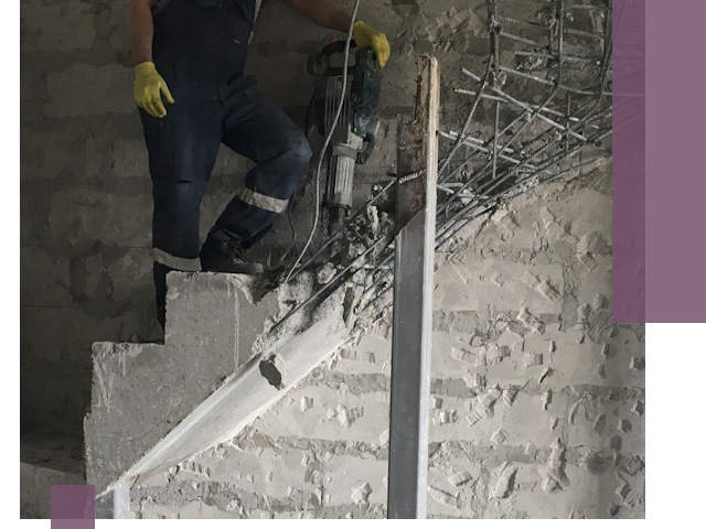 Демонтаж металлических и бетонных лестниц в Кстове