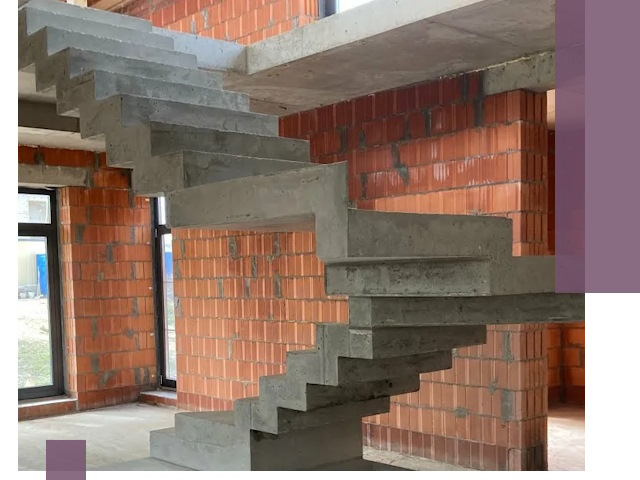 Изготовление бетонных лестниц под ключ в Кстове