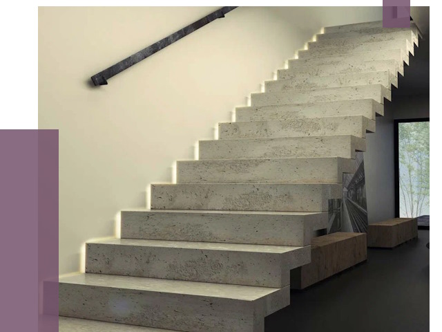 Облицовка бетонных лестниц в Кстове от 4583 руб/м2 