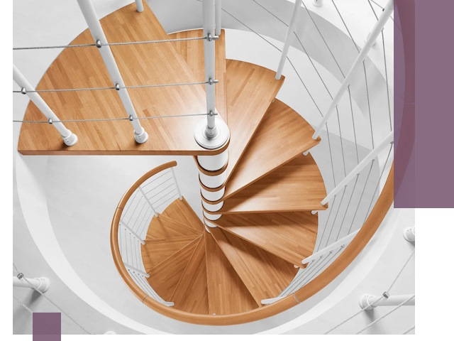 Изготовление винтовых лестниц под ключ в Кстове