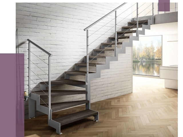 Г-образные лестницы под ключ в Кстове от 36917 руб. | ПРОЛЁТ-Ксв