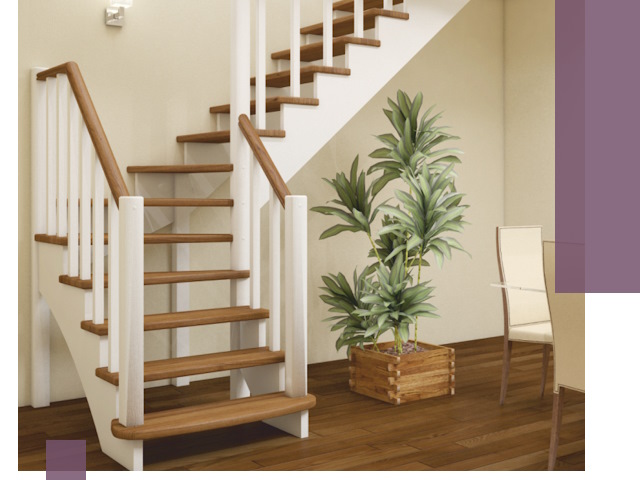 Г-образные лестницы под ключ в Кстове — изготовление и монтаж