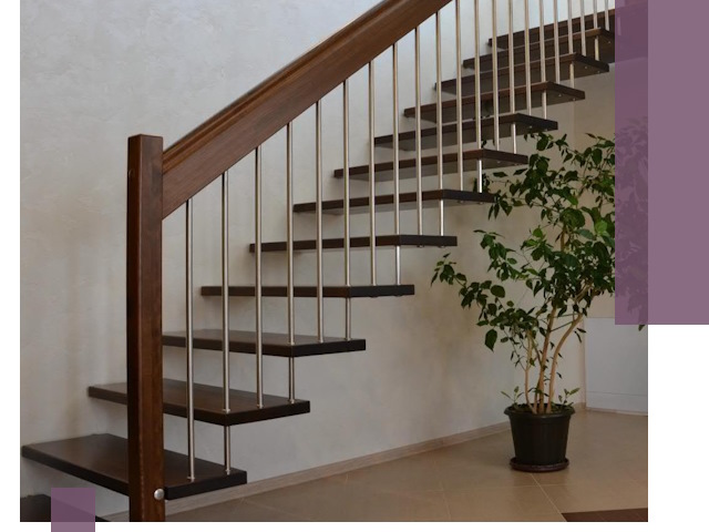 Лестницы на больцах под ключ в Кстове – изготовление и монтаж