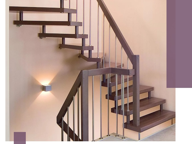 Изготовление лестниц на больцах в Кстове под ключ