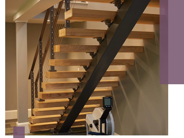 Лестницы на монокосоурах под ключ в Кстове - изготовление и монтаж