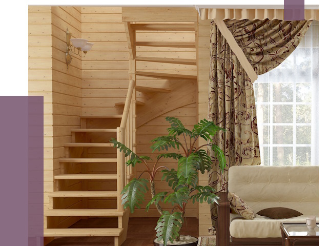 Лестницы для дачи в Кстове от 75616 руб.  | ПРОЛЁТ-Ксв