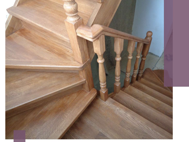 Дубовые лестницы под ключ в Кстове: изготовление и монтаж