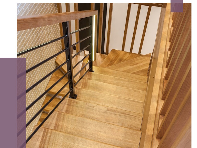 Лестницы из ясеня в Кстове под ключ от 9980 руб. 
