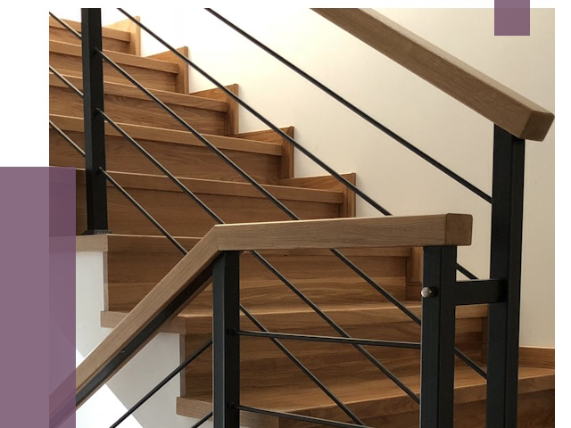 Обшивка металлической лестницы деревом в Кстове от 4328 руб. 