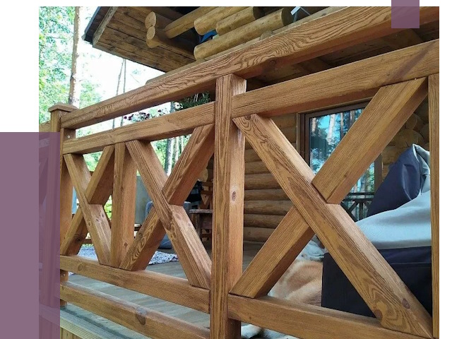 Деревянные перила под ключ в Кстове от 7638 руб. 