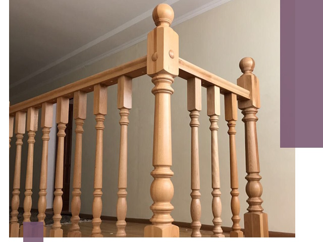 Деревянные перила на заказ в Кстове: монтаж и изготовление