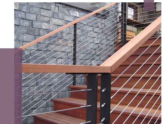 Тросовые перила под ключ в Кстове от 7740 руб. 