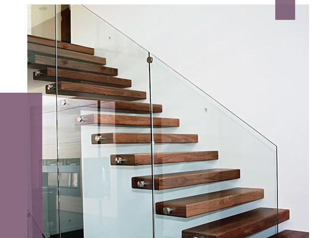 Стеклянные перила для лестницы в Кстове от 14767 руб.