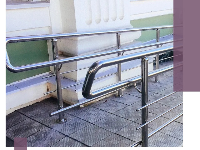 Ограждения пандусов из металла и нержавейки в Кстове