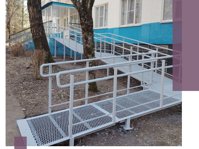 Пандусы под ключ в Кстове: изготовление, монтаж и демонтаж