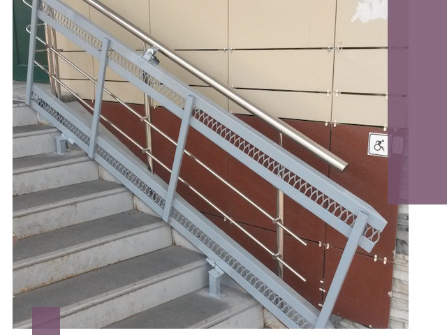 Изготовление откидных пандусов под ключ в Кстове