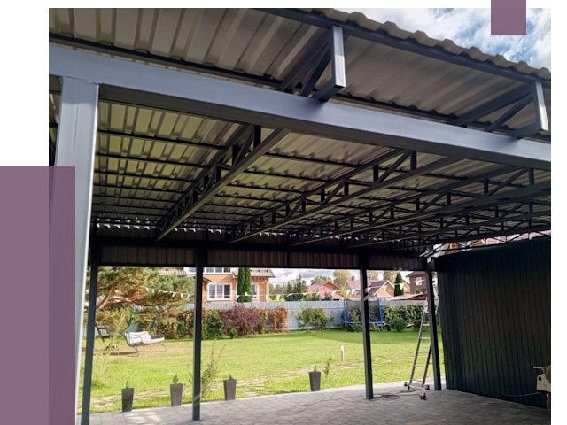 Монтаж навесов в Кстове от 7332 руб. — установка навеса | ПРОЛЁТ-Ксв