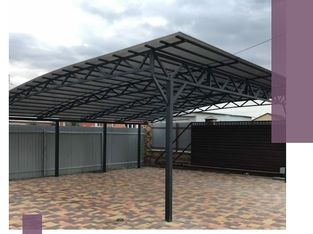 Недорогие навесы под ключ в Кстове — изготовление и монтаж