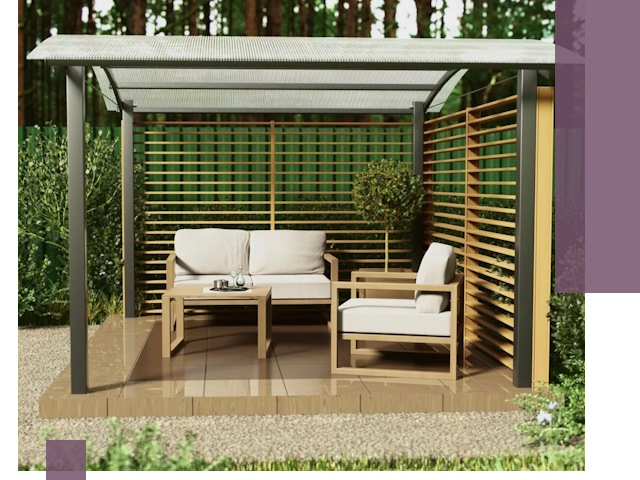 Навесы для дачи в Кстове: изготовление, монтаж и демонтаж