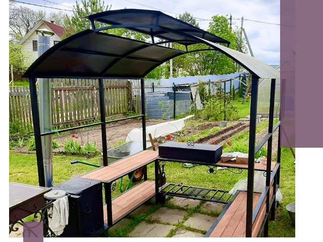 Навесы для барбекю в Кстове: изготовление, монтаж и демонтаж