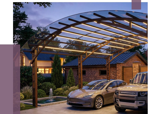 Металлические навесы в Кстове от 12628 руб. под ключ — ПРОЛЁТ-Ксв