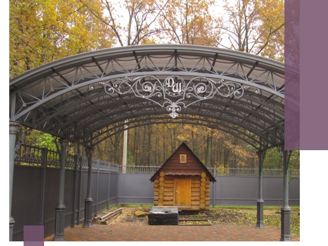 Кованые навесы премиум-класса под заказ в Кстове