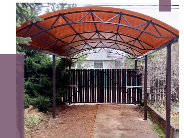 Арочные навесы в Кстове от 12679 руб. — изготовление и монтаж | ПРОЛЁТ-Ксв