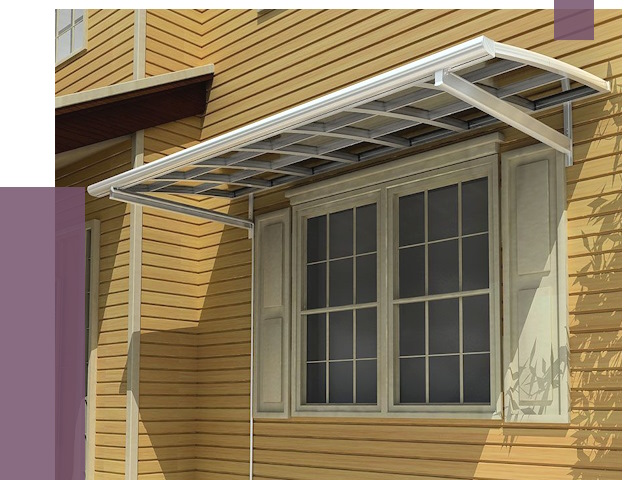 Козырьки над окнами в Кстове от 7587 руб. — монтаж, покупки | ПРОЛЁТ-Ксв