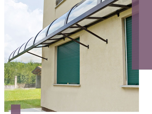 Козырьки над окнами в Кстове — изготовление и монтаж по выгоде