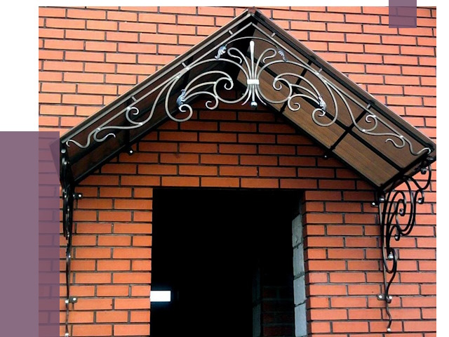 Металлические козырьки в Кстове от 10642 руб. 