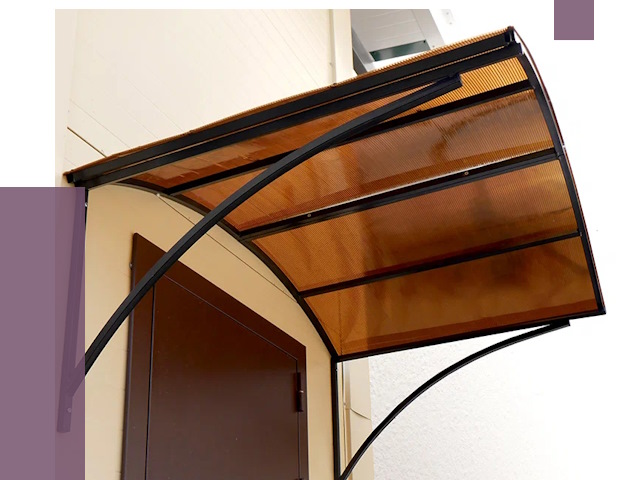 Недорогие козырьки в Кстове от 7557 руб.  | ПРОЛЁТ-Ксв