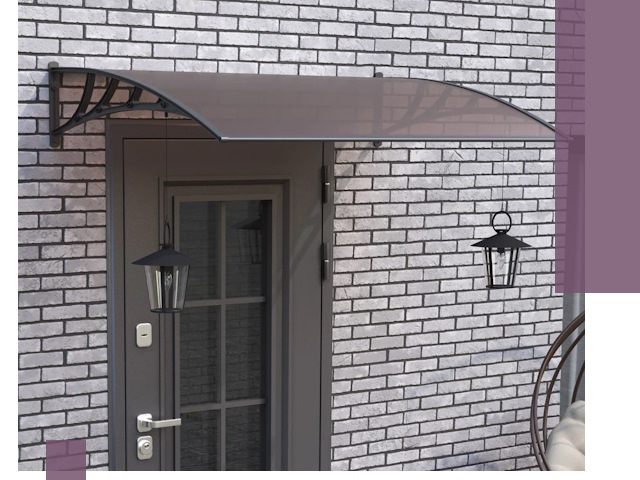 Недорогие козырьки и навесы под ключ в Кстове