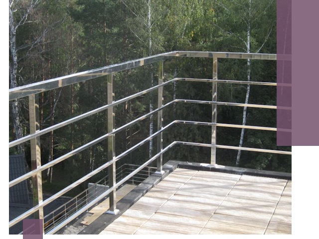 Парапеты из нержавеющей стали в Кстове — изготовление и монтаж