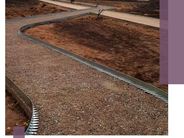 Металлические бордюры под ключ в Кстове — изготовление и монтаж