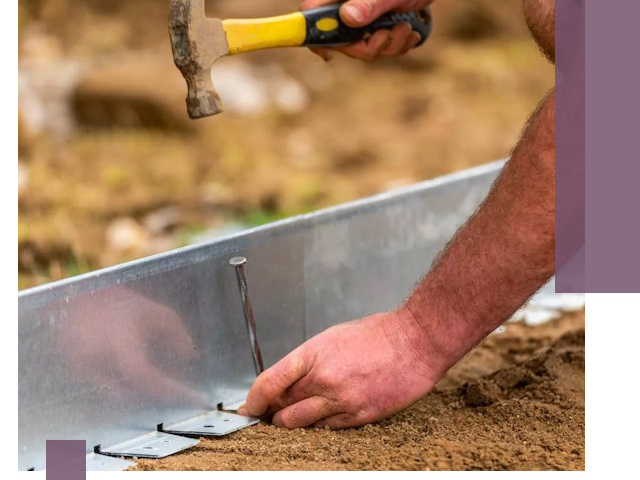 Монтаж металлических бордюров в Кстове быстро и качественно