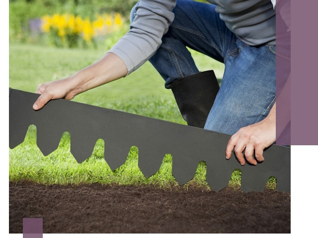 Металлические бордюры для газона в Кстове — изготовление и монтаж