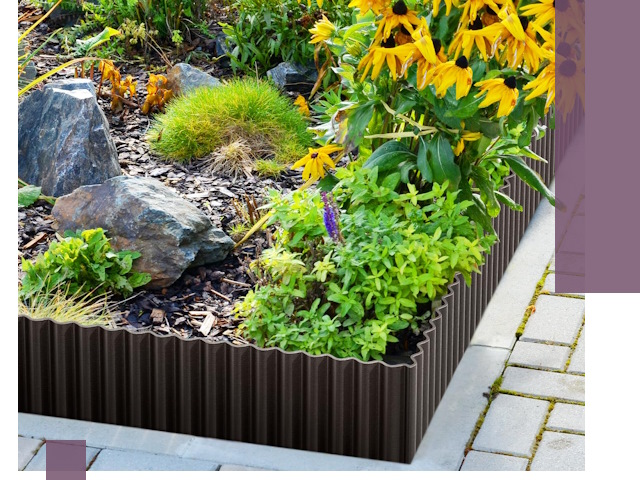 Металлические бордюры для клумб в Кстове — производство и монтаж