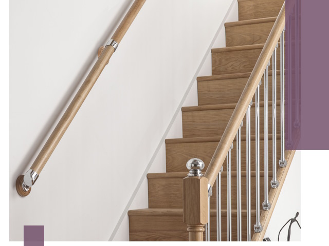 Пристенные поручни из стали и нержавейки под монтаж в Кстове